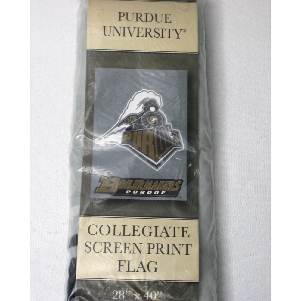 Purdue University‎ Boilermakers 28" X 40" Train Fan Flag NEW 2007 NIP